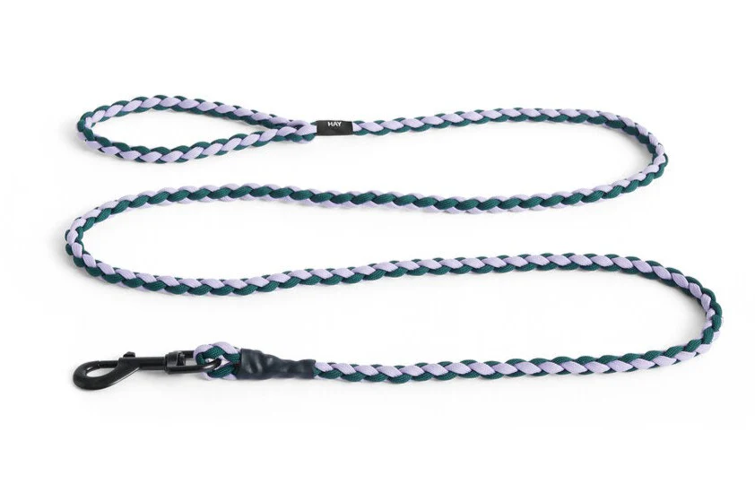 HAY  Braided hundesnor - Lavendel/grøn