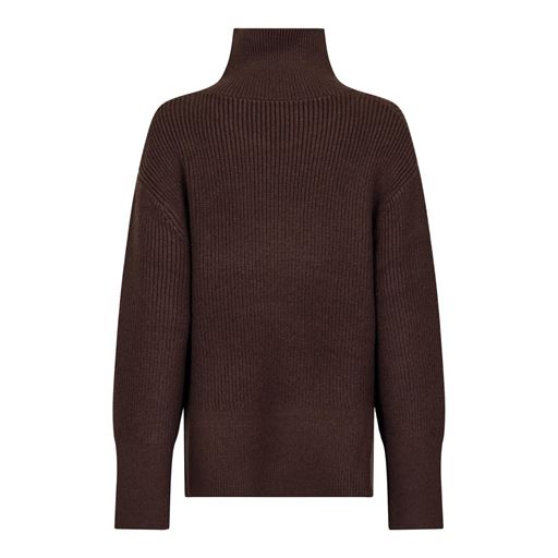 Neo Noir Fanning Solid Striktrøje, Chocolate Brown, 40