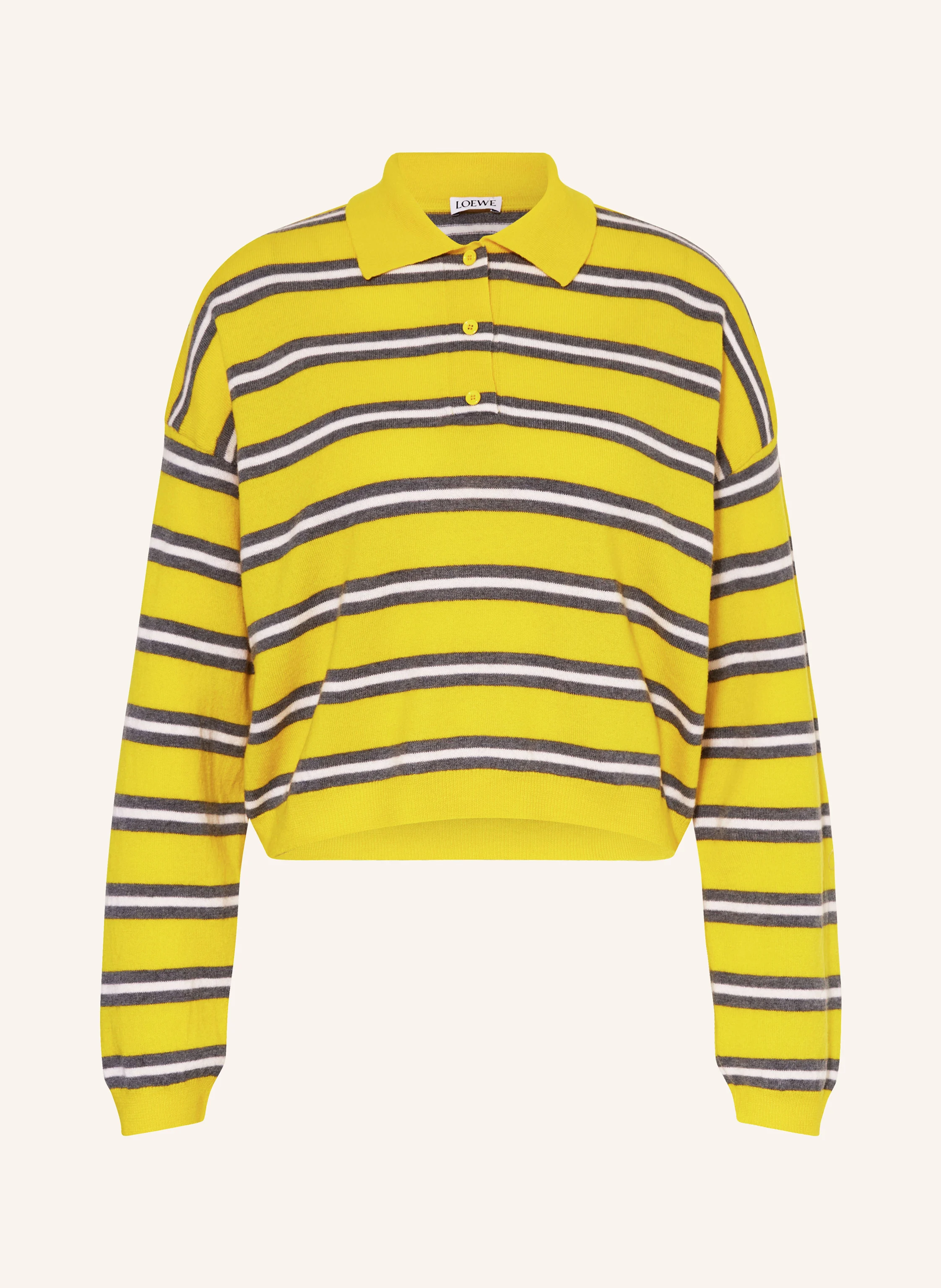 LOEWE Strick-Poloshirt aus Leinen