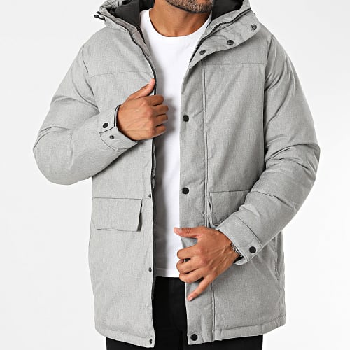 Parka Capuche Champ Gris