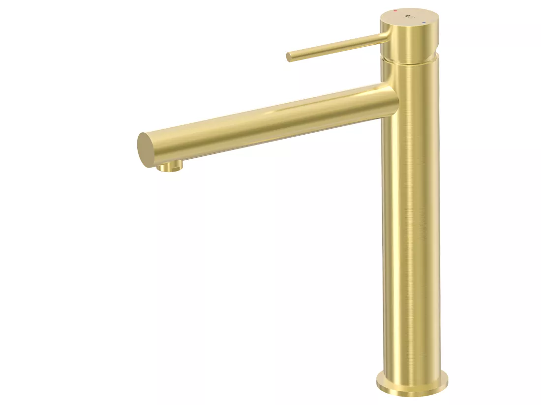 Luisa mitigeur lavabo haut or brossé - Essebagno