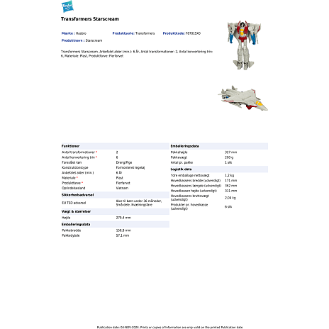 Transformers One Mega Changers figurer - flere varianter - assorteret