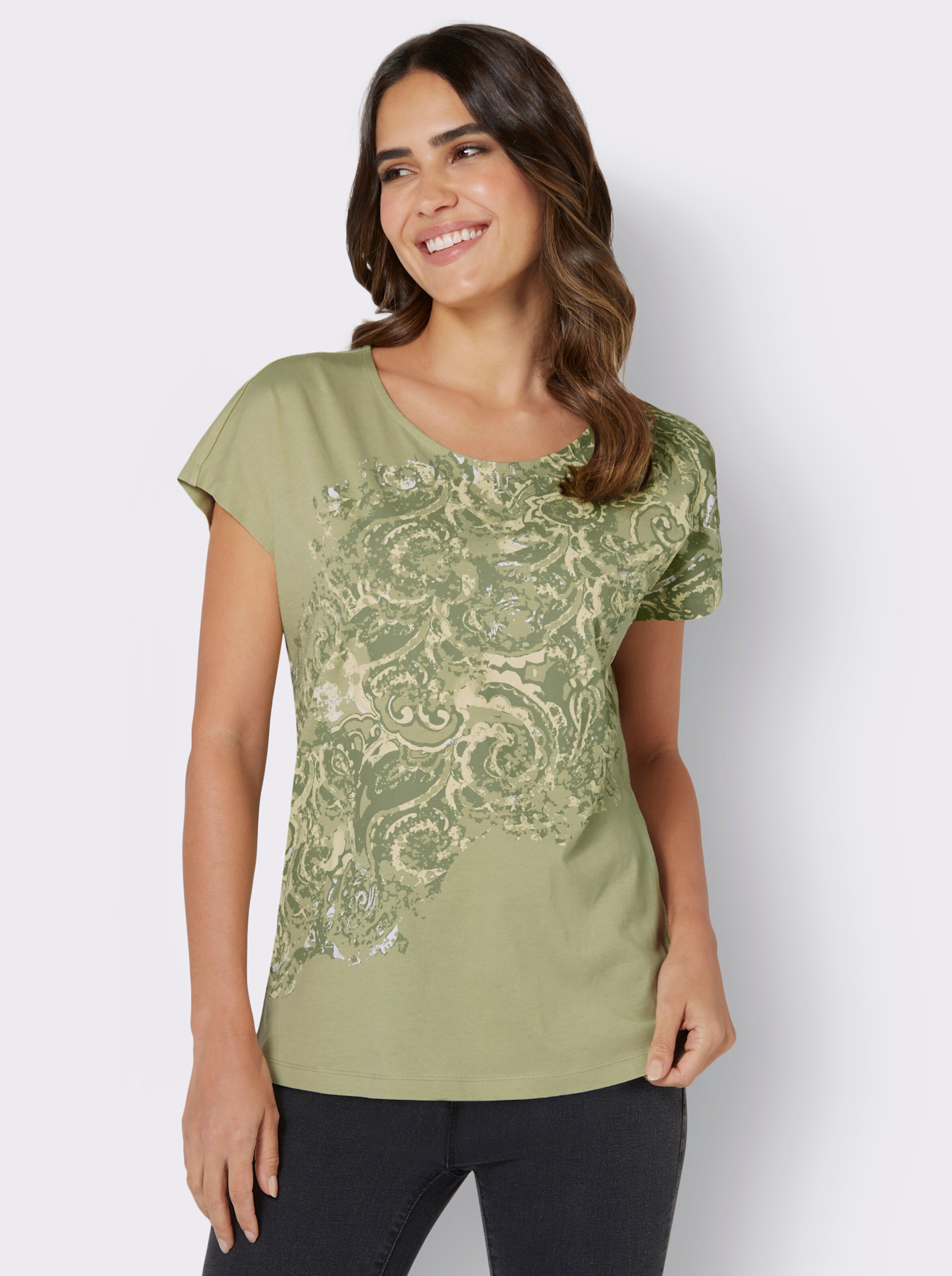 Rundhals-Shirt