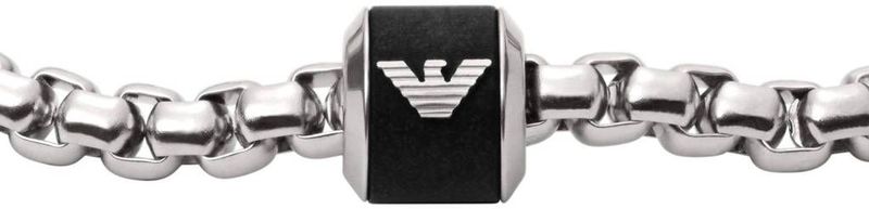 Emporio Armani - EGS2911040 - Herenarmband - Zilverkleurig - 19 cm
