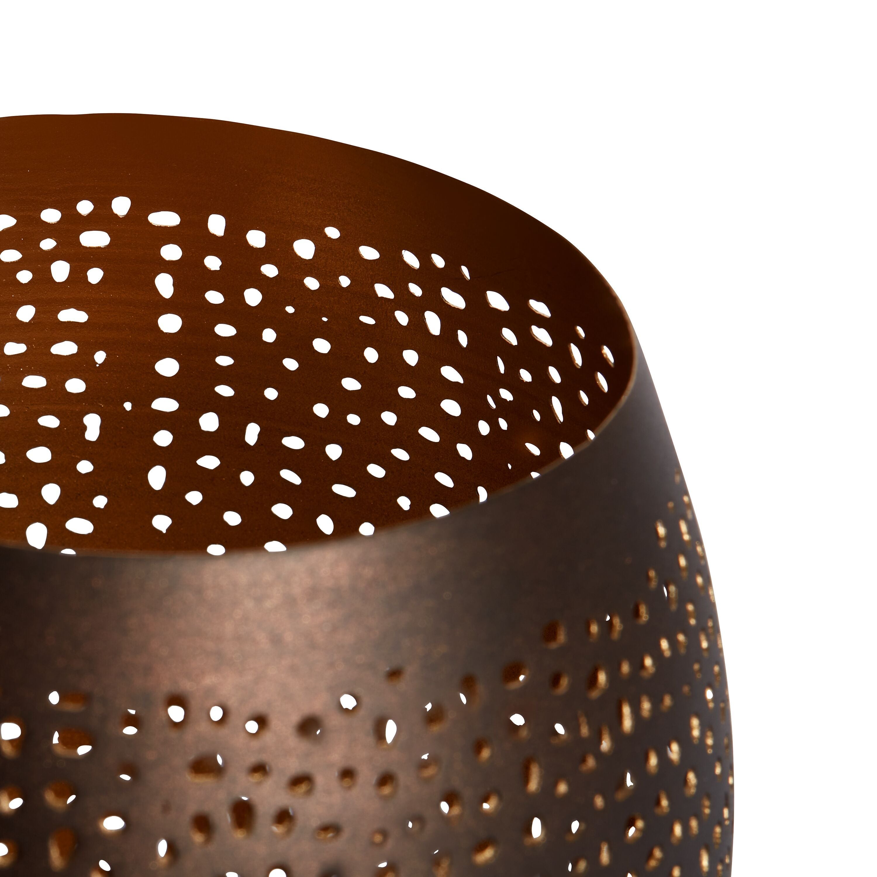 LISA Windlicht - Bronze / H: 9.5 cm