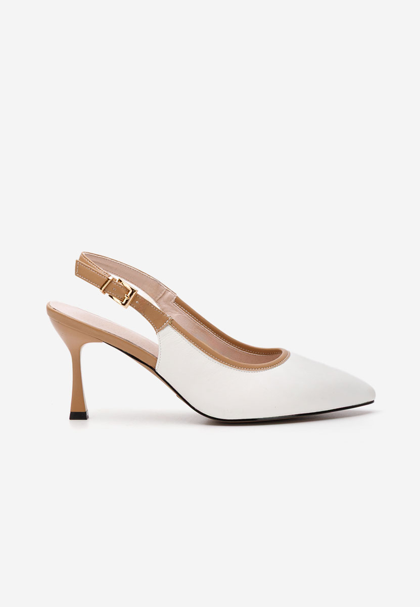 Chaussures slingback blancs Lessy V2