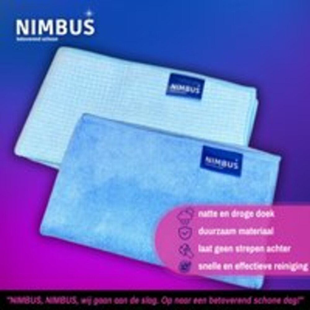 1x Schoonmaakdoek & 1x Droogdoek Badkamer Set Pakket