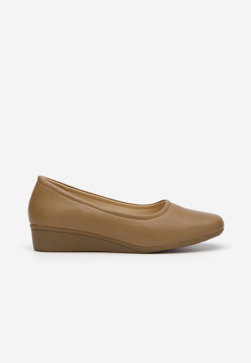 Ballerines à plateforme kaki Belimia
