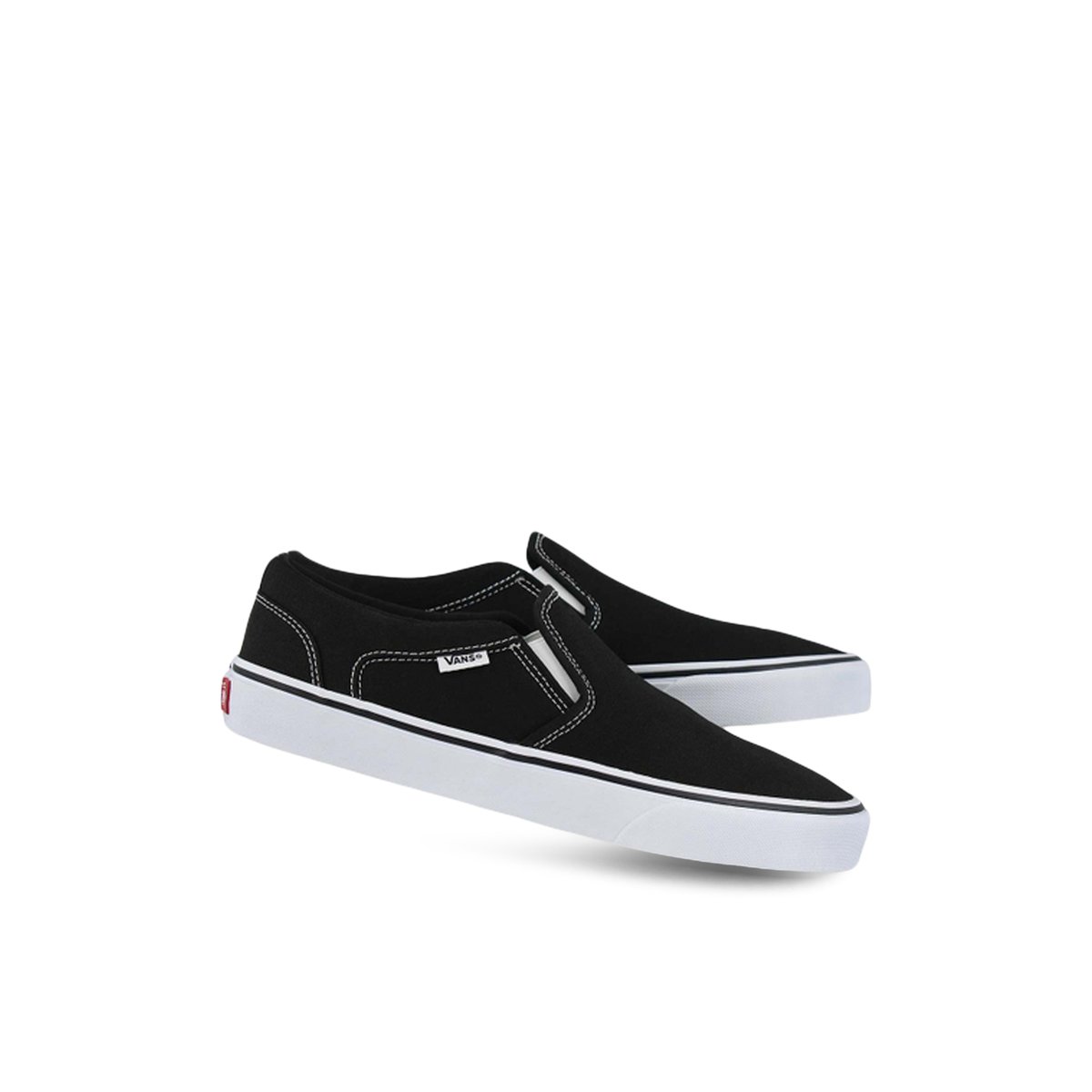 VANS-Asher-l-Baskets de skate - Talon plat - Noir