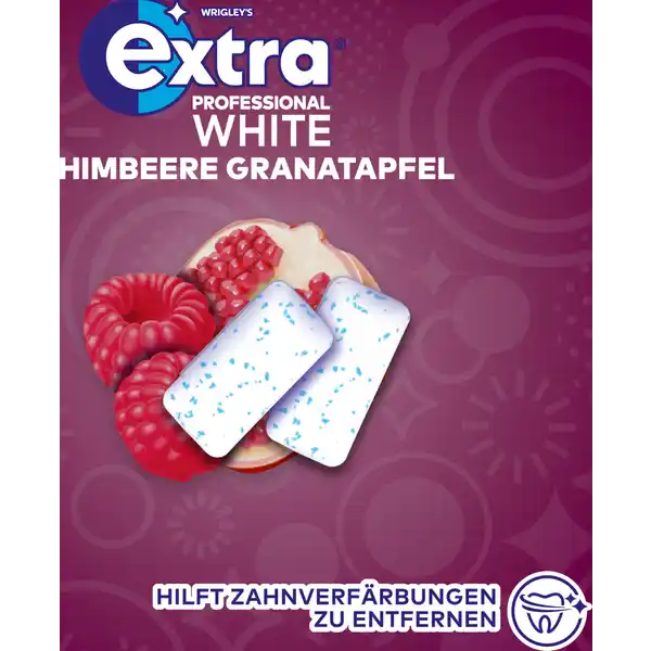 White Himbeere Granatapfel, zuckerfreier Kaugummi