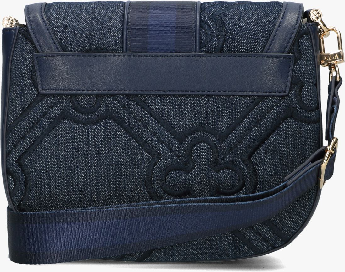 V73 blauwe v73 schoudertas iris flap bag