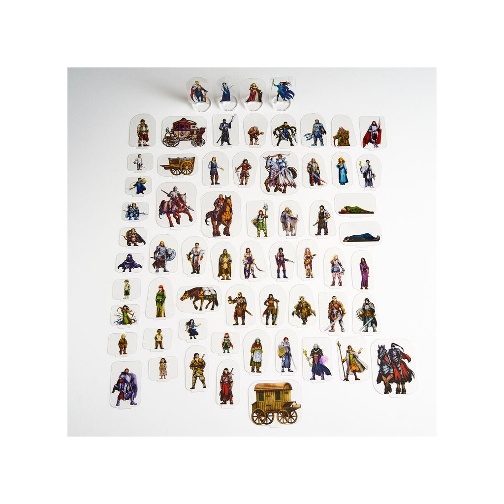 Flat Plastic Miniatures - Mankind - 62 Pieces