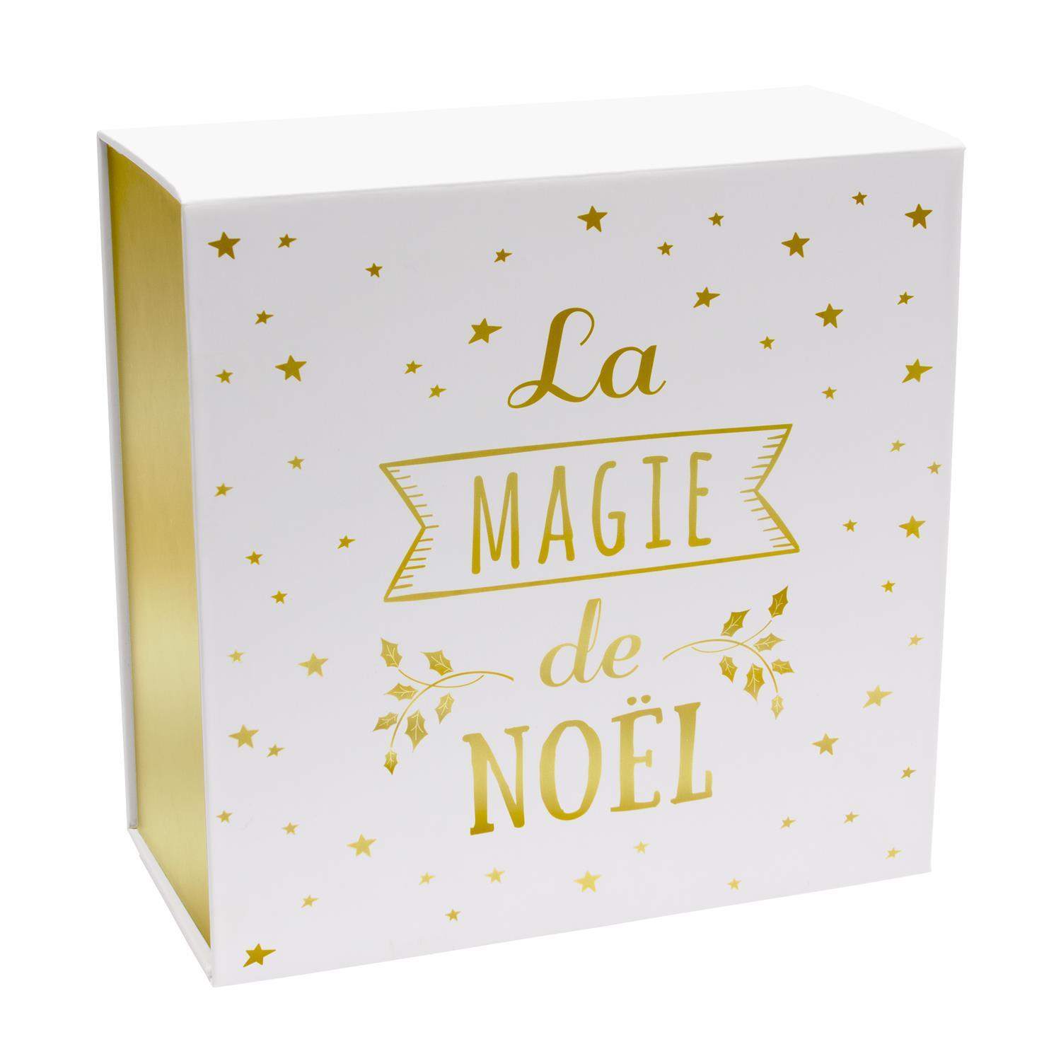 BOITE CADEAU NOEL 25X25X12CM
