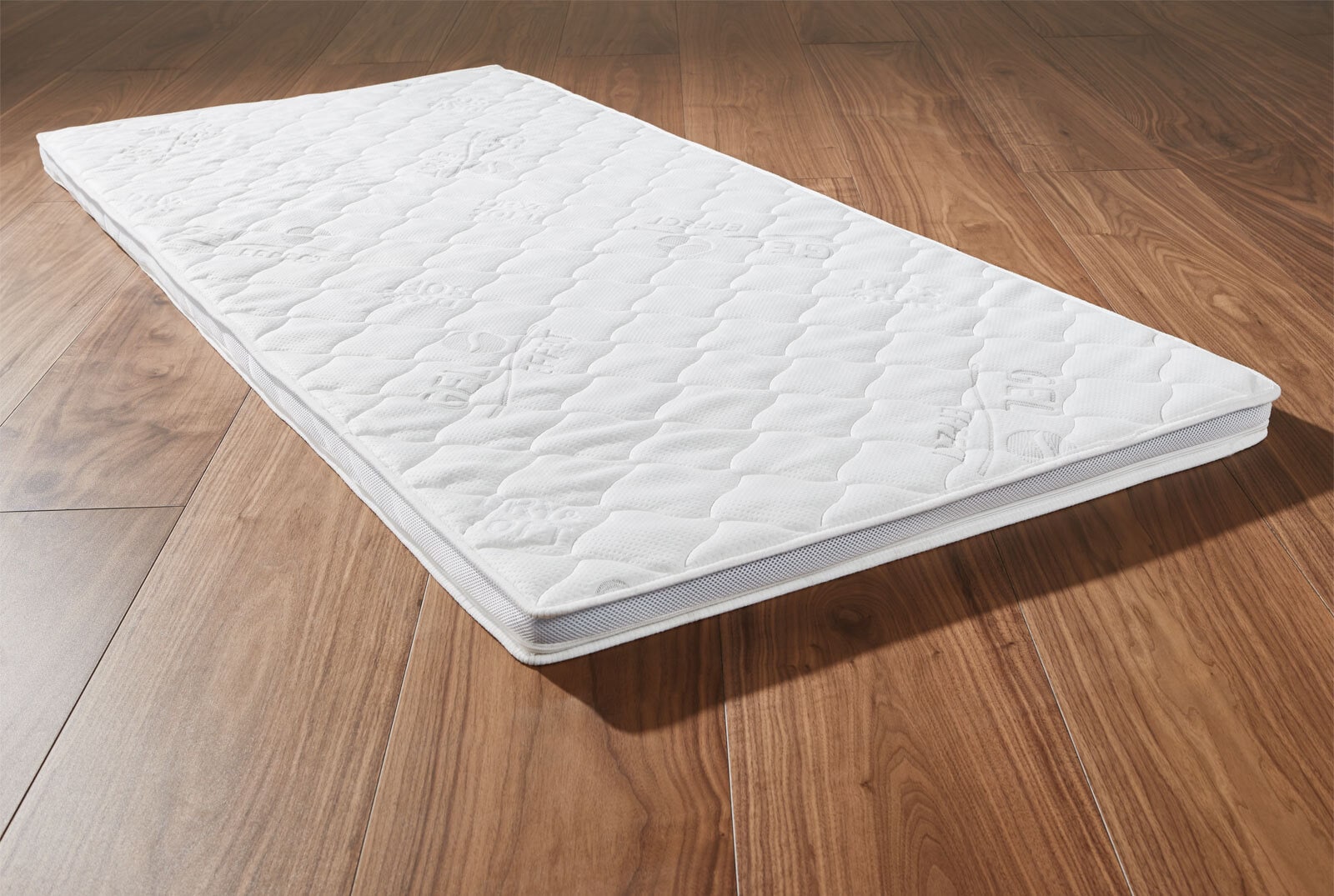 Blue Moon Gelschaum-Topper Soft Gel Polyester Weiß ca. 90 x 200 cm