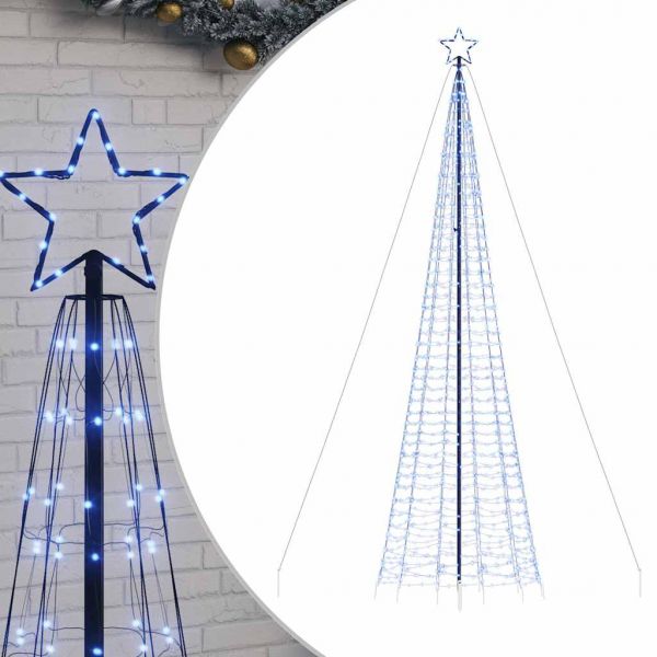 vidaXL Árvore de Natal led com Spikes 1534 Leds Azul 500 cm - 1621218193