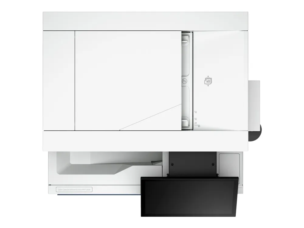 HP LaserJet Enterprise Flow MFP 5800zf - Multifunktionsprinter - farve - laser - Legal (216 x 356 mm) (original) - A4/Legal (medie) - op til 43 spm (kopiering) - op til 43 spm (udskriver) - 650 ark - 33.6 Kbps - Gigabit LAN, USB 2.0 vært, USB 3.0, US