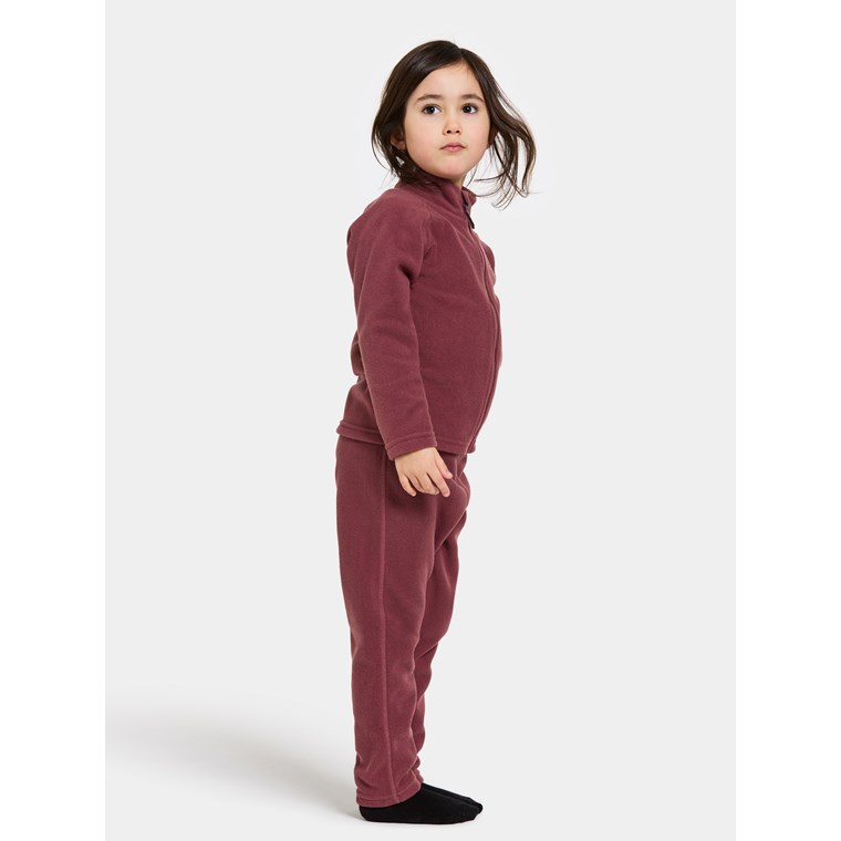 Didriksons Monte Kids Fullzip Rusty Wine