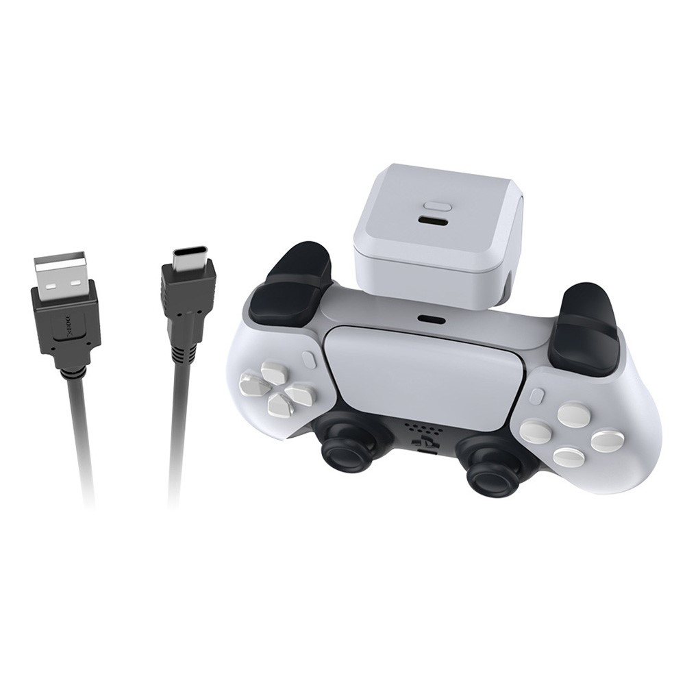 Powerbank für PlayStation PS5 / PS5 Edge Controller mit LED Ladeanzeige (1600mAh) - Weiss