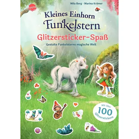 Arena Kleines Einhorn Funkelstern. Glitzersticker-Spaß. Gestalte Funkelsterns magische Welt