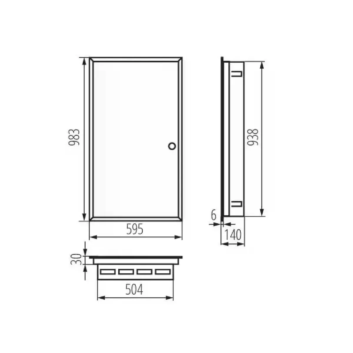 Kanlux Tableau Électrique 6x24P