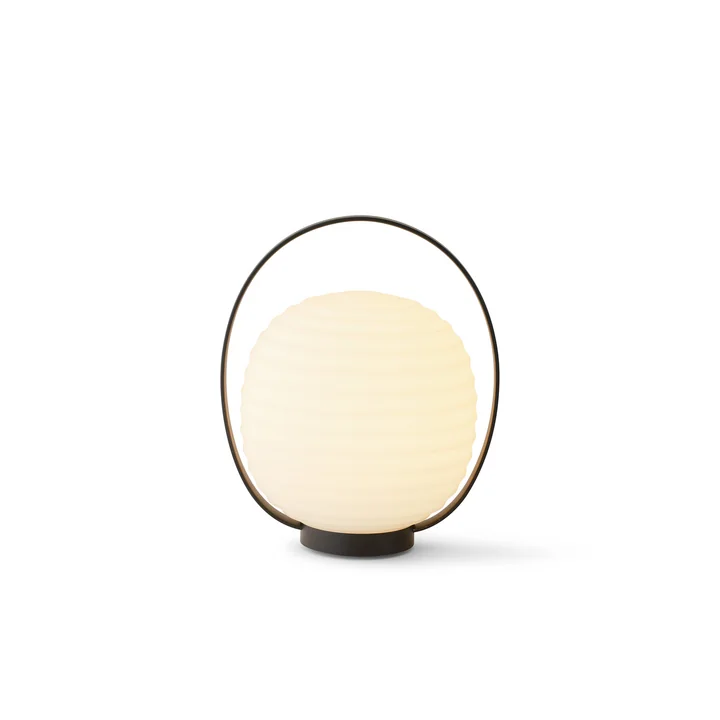 New Works - Lantern Portable Tischleuchte mit Akku, weiss / bronze dunkel