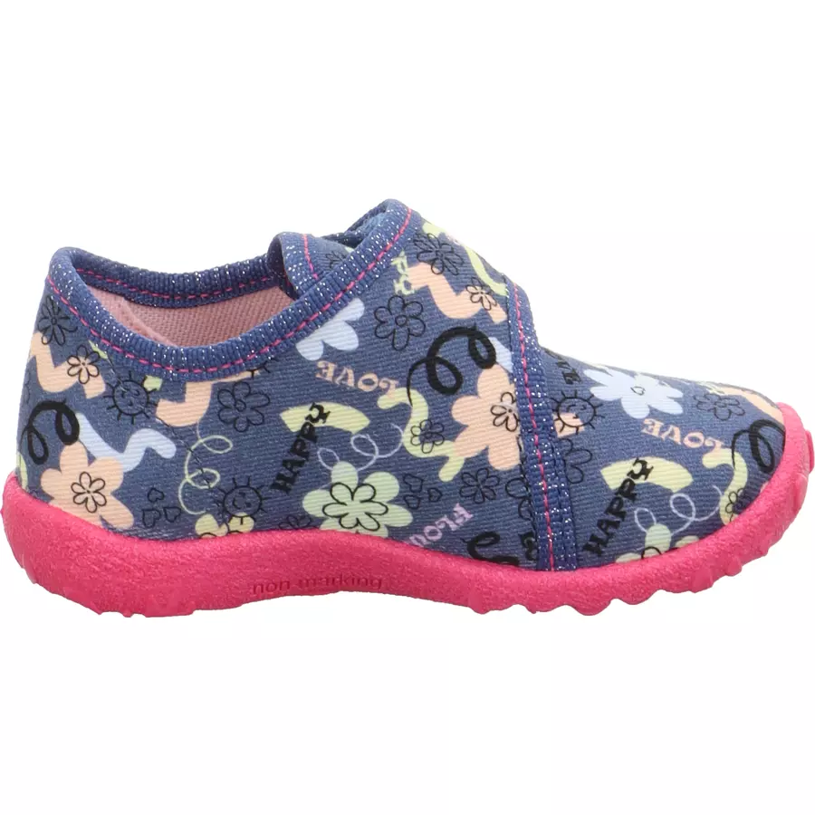 superfit Hausschuh Spotty blau (mittel)