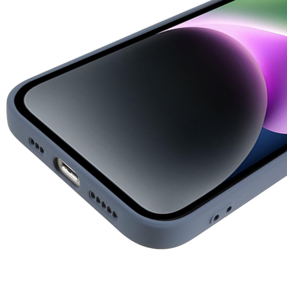 iPhone 14 Gummi Case Hülle mit Kameraschutz - Lavendel (Matt)