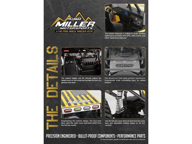 RC4WD Miller Motorsports Pro Rock Racer 1:10 RTR Scale Rockracer mit 2-Gang Getriebe und Differentialsperren
