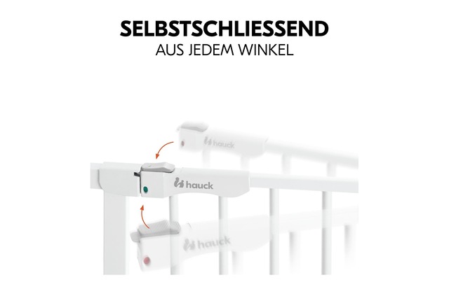 Hauck Türschutzgitter »Clear Step Autoclose 2 9 cm Weiss«