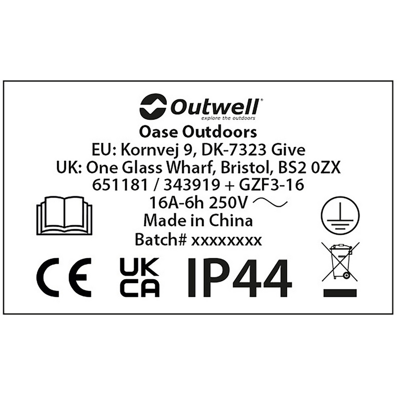 Outwell Opus Conversion 0.3M Stecker