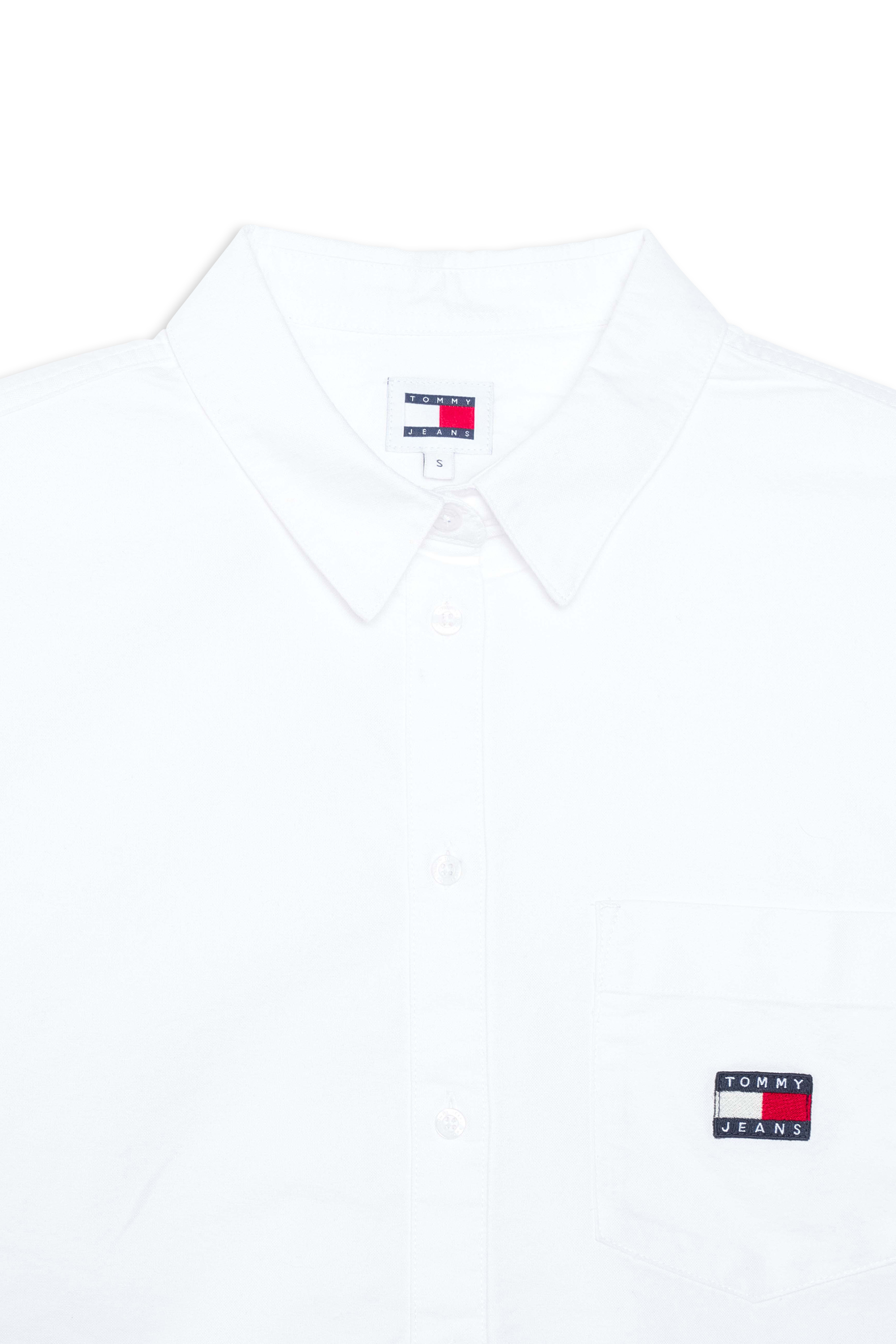 TOMMY JEANS Chemise TJW CRP BADGE SHIRT Blanc