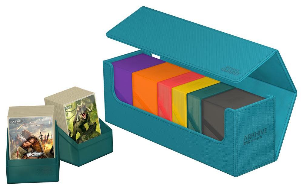 Kartenbox XenoSkin Arkhive Monocolor 400+ PetrolblauHochwertige Box für Sammelkarten in Standardgrösse
