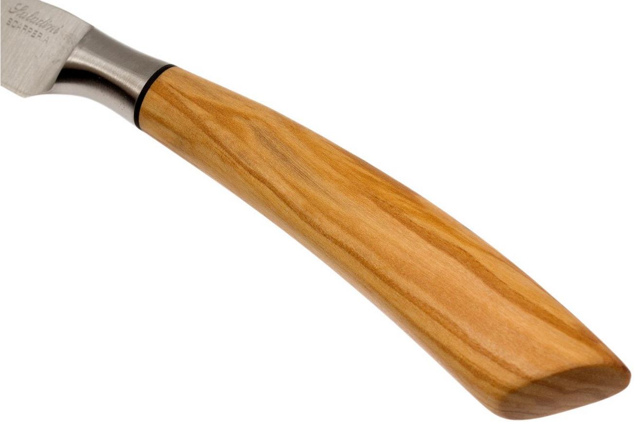 Saladini 6-delige steakmessenset 23 cm, olijfhout