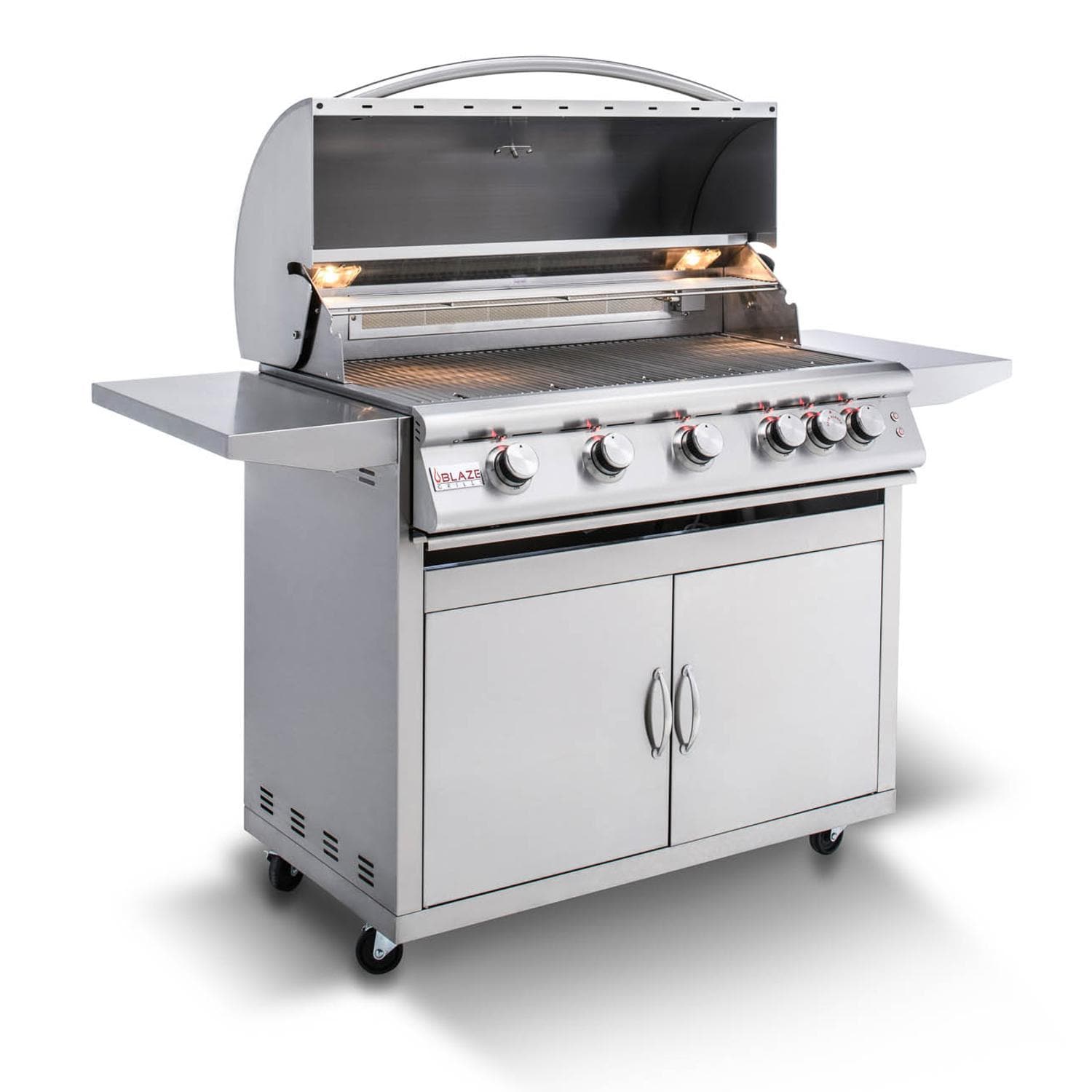 Blaze Premium LTE 40-Inch 5-Burner Propane Gas Grill With Rear Infrared Burner & Grill Lights - BLZ-5LTE2-LP