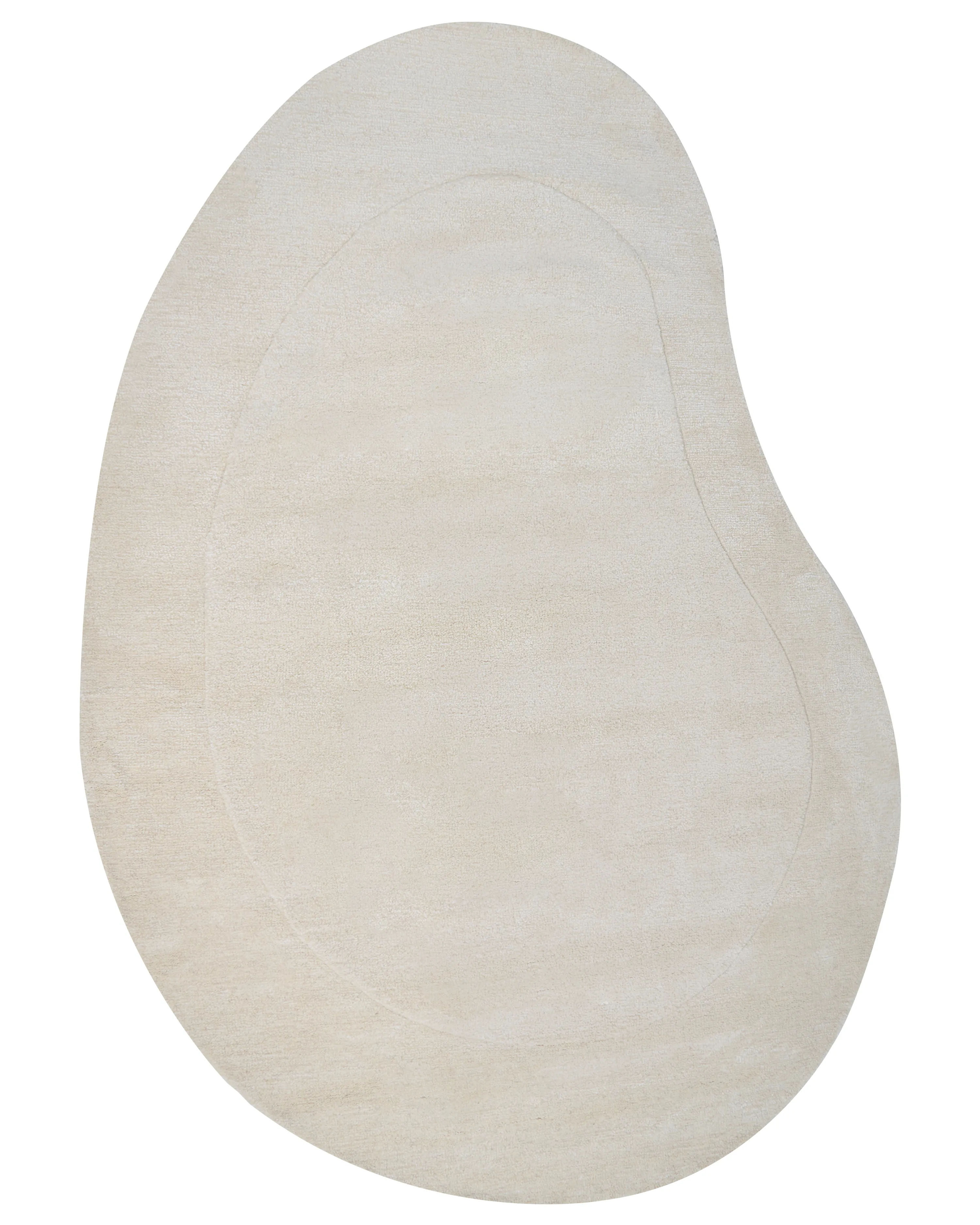 Vloerkleed MASSO Lichtbeige 160 x 230 cm Viscose