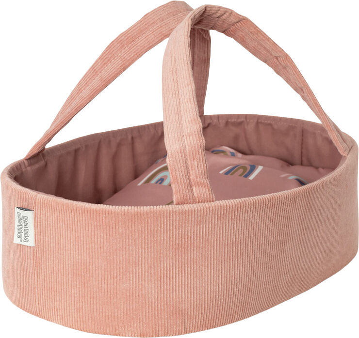 Mamamemo DUKKELIFT 35CM, Fløjl Rosa