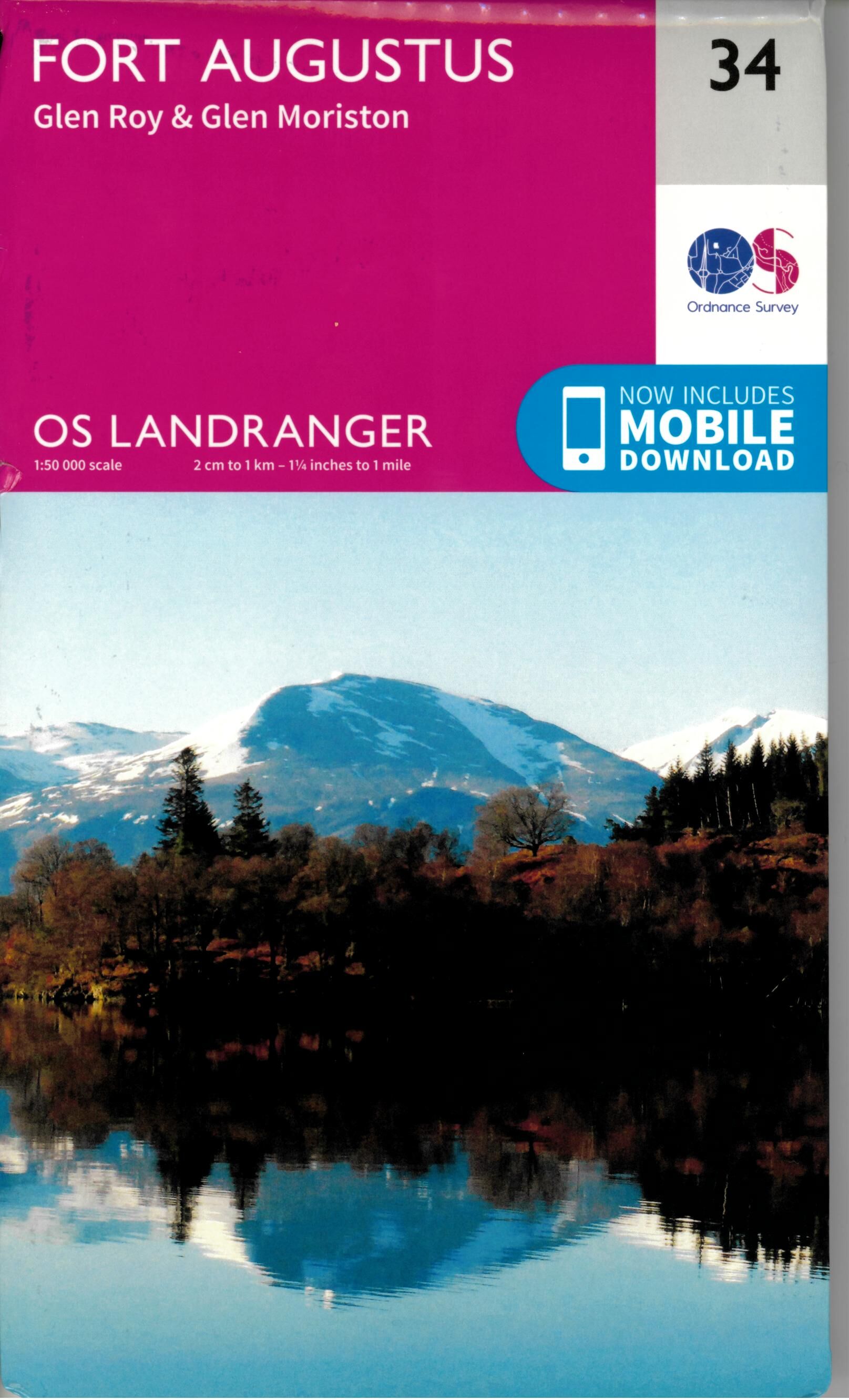 ORDNANCE SURVEY - 34 GB FORT AUGUSTUS 1 50 000