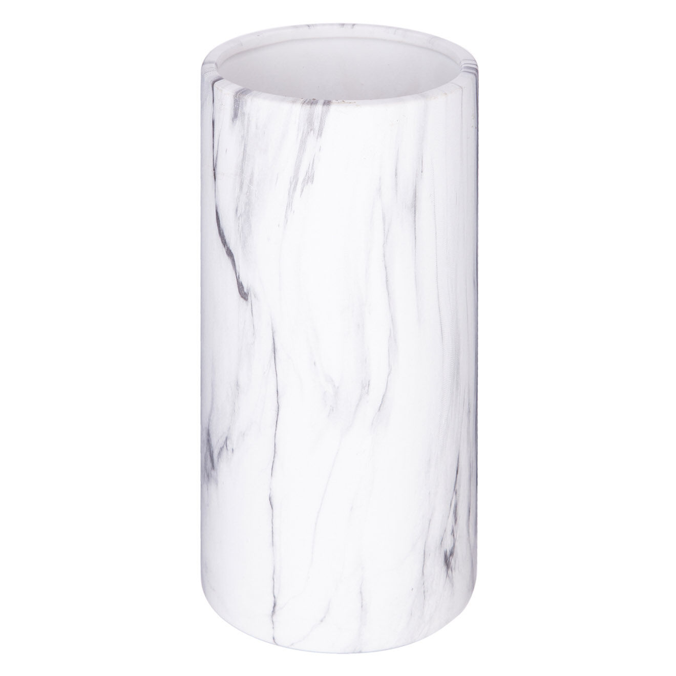 Atmosphera Vase cylindre blanc - D.9.5x20 cm