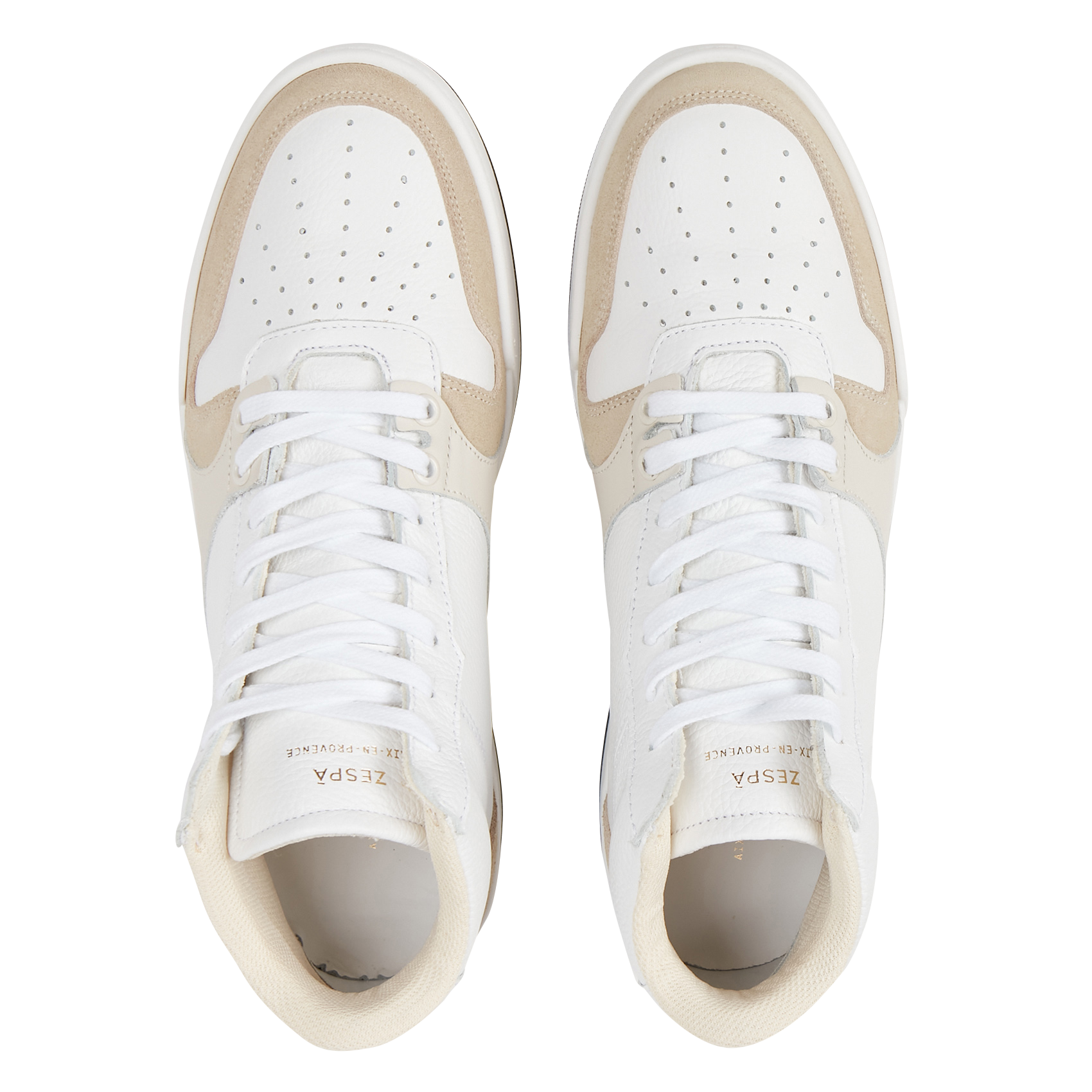 Baskets montantes en cuir | Blanc