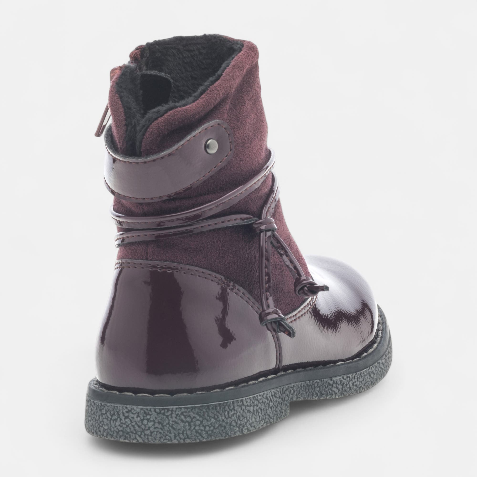 Bottines Fille bordeaux