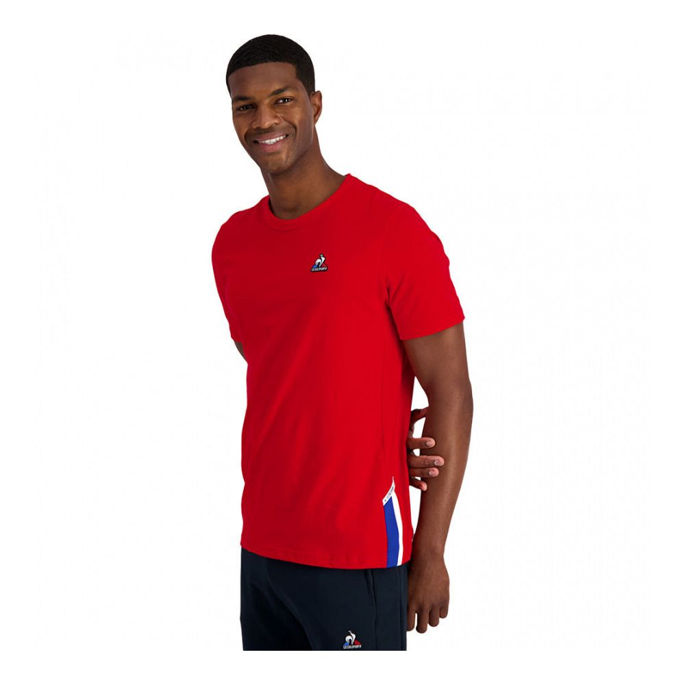 Le Coq Sportif TRI - Tee-shirt rouge electro