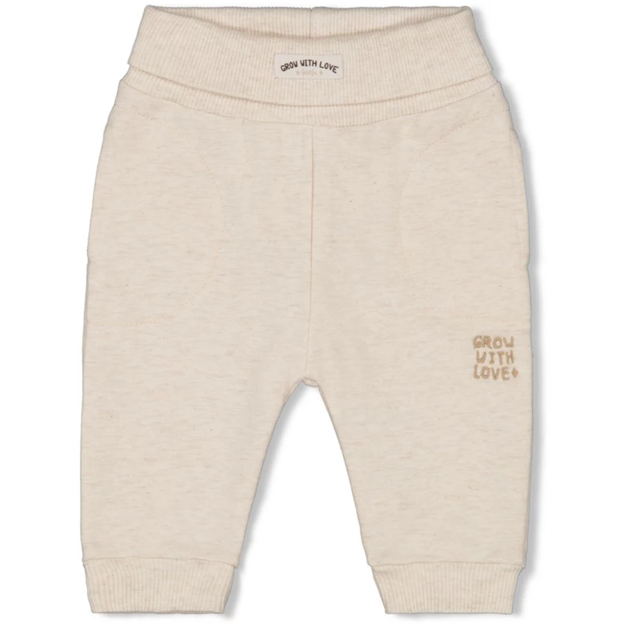 Feetje Sweathose Eat Your Veggies Offwhite melange