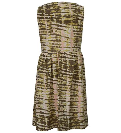 Rosemunde Kleid - Sand, Striped Tie-Dye- Print