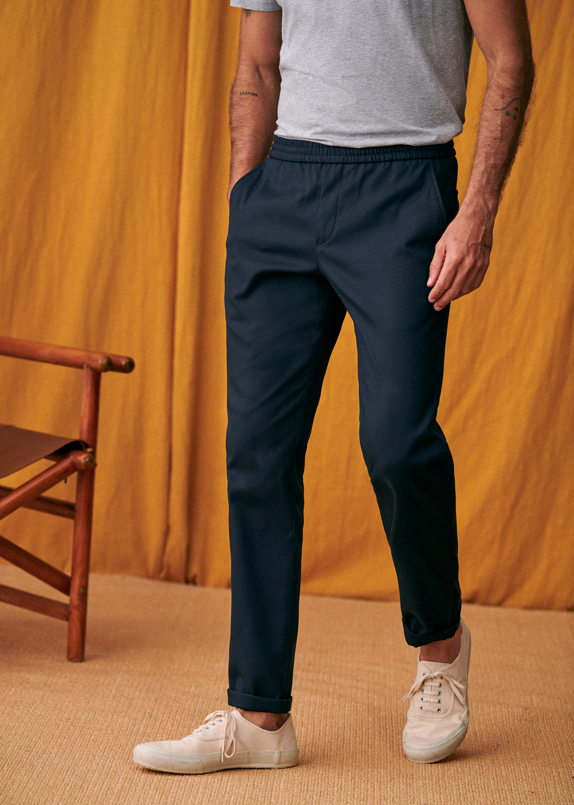 Pantalon Danny - Marine - E-SHOP/BAS Pantalons 5905607