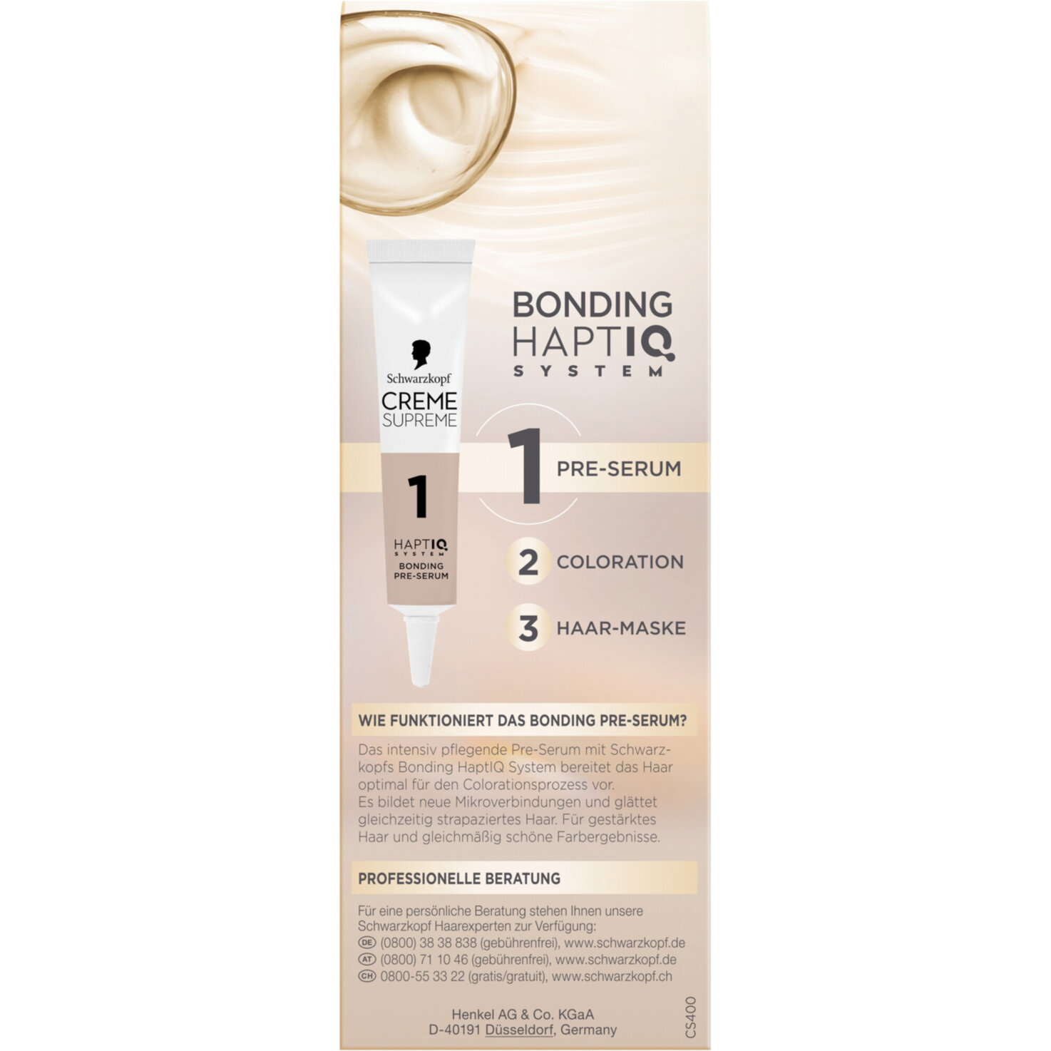 Schwarzkopf Creme Supreme Coloration 4-0 Natürliches Dunkelbraun