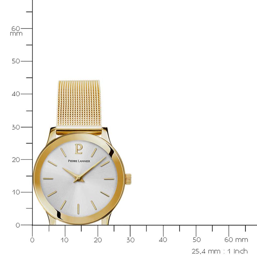 Montre Pierre Lannier Week End Ligne Pure Argent