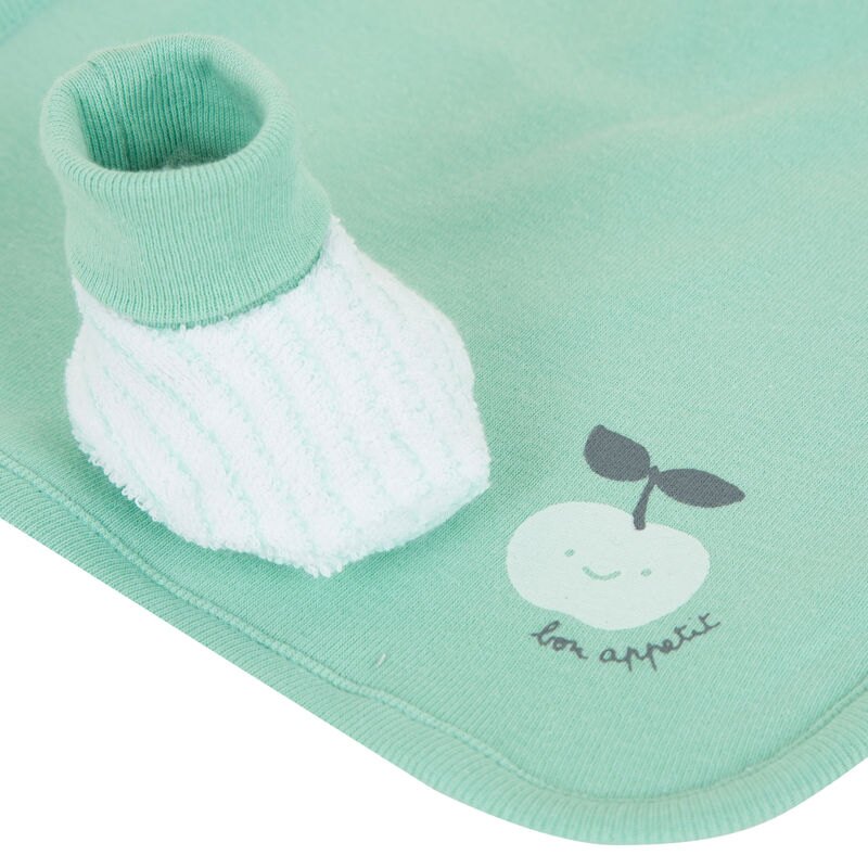 Accessoires en coton vert pomme naissance Absorba Aucune nuance