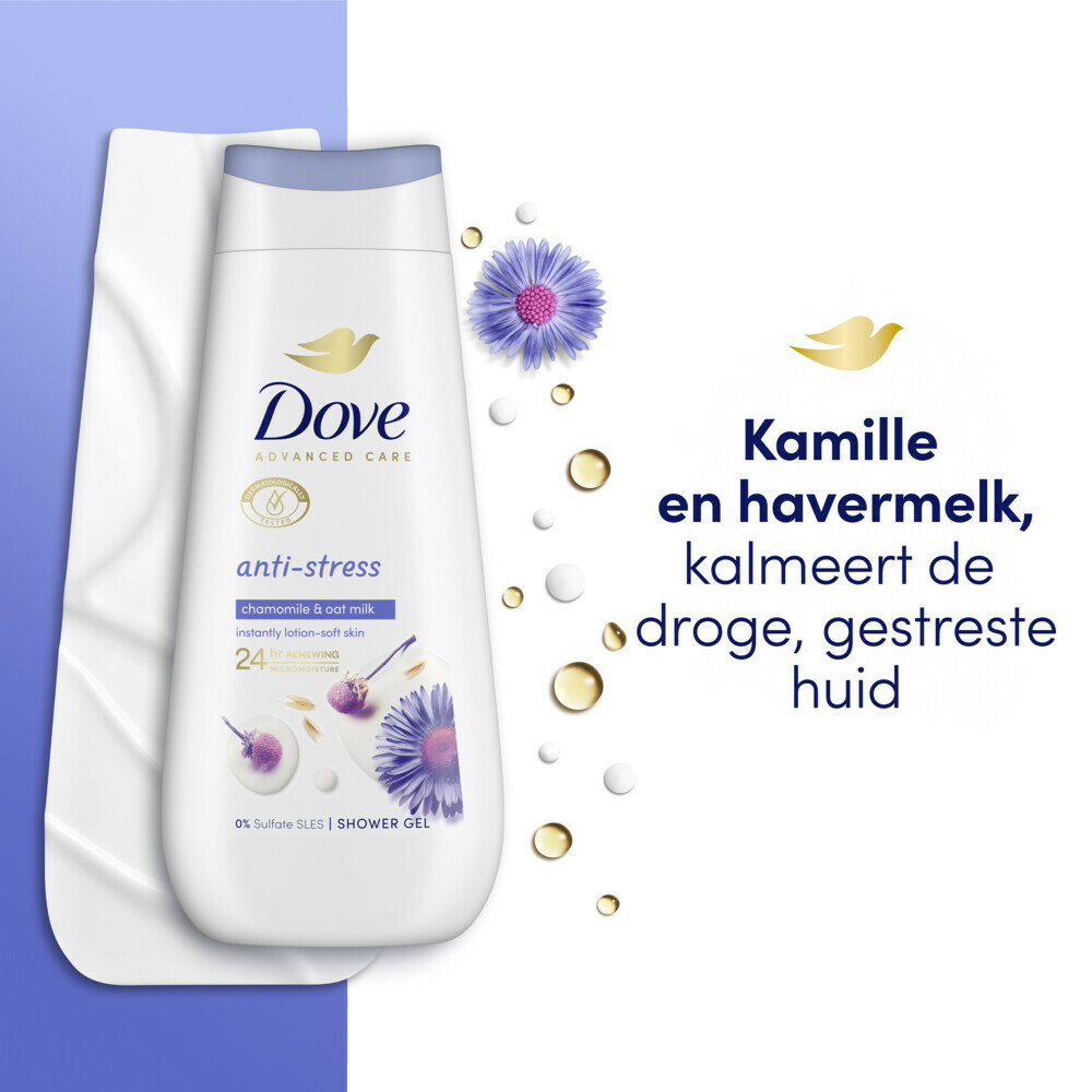 6x Dove Douchecrème Anti-Stress225 ml