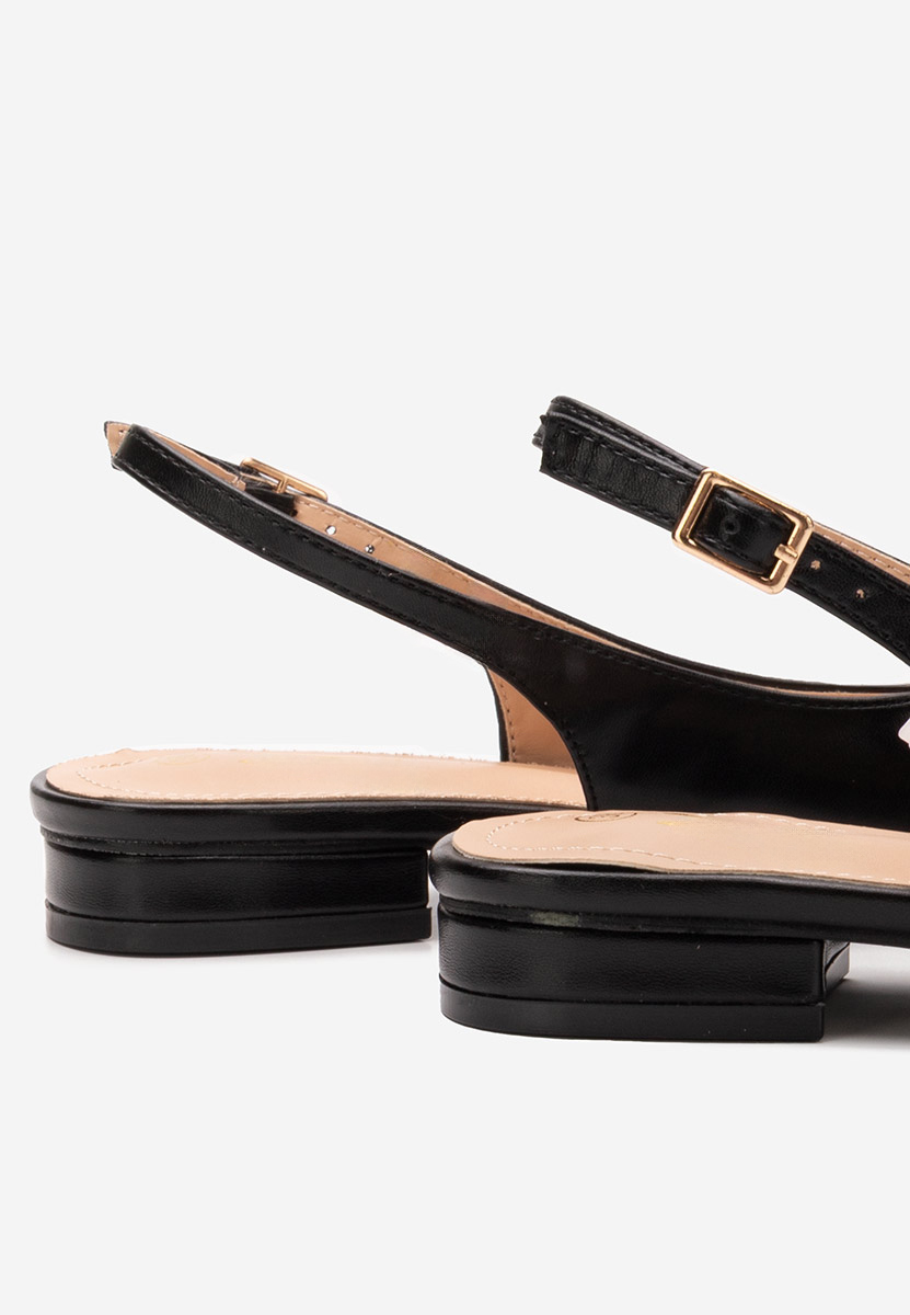 Chaussures slingback noirs Denysa