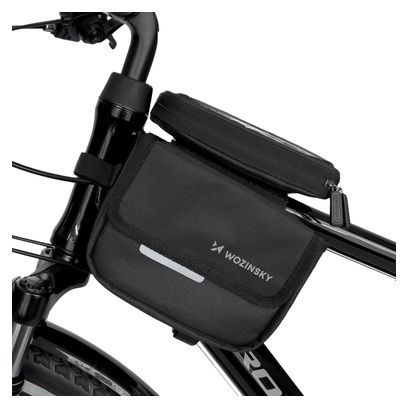 Sacoche de vélo  étui étanche pour téléphone 1 5L noir